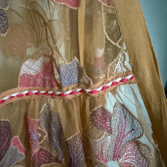 Stunning Boho Floral Embroidered Sheer Duster - Picture 5 of 5